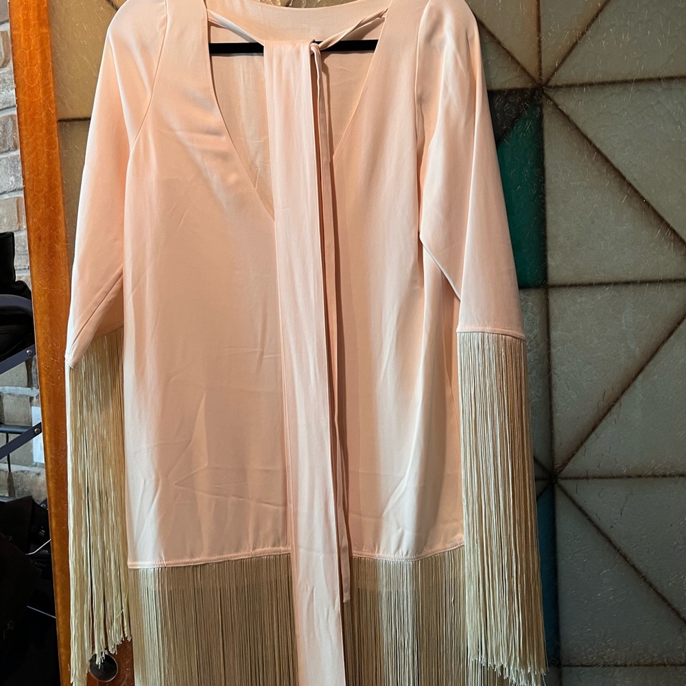 Mr Larkin Orella Tassel Dress, Ivory - Picture 8 of 10